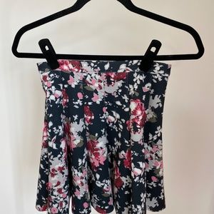 Floral Mini Skirt XS